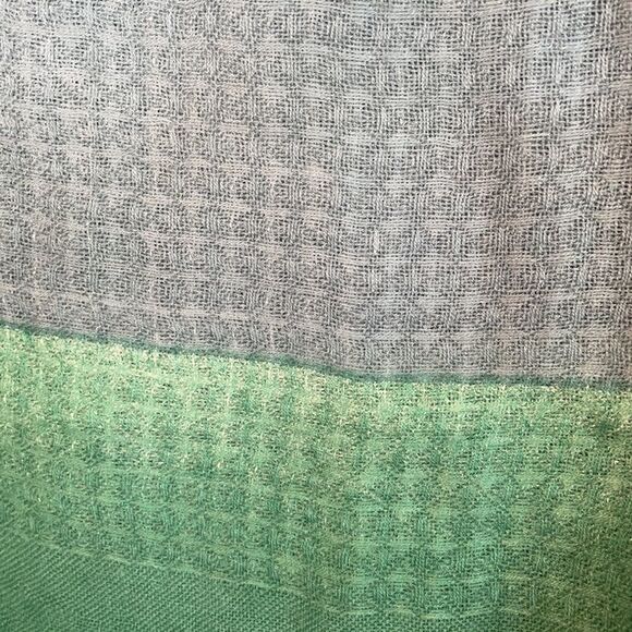 Express oversize scarf, blue/teal/white NWT - Picture 3 of 6